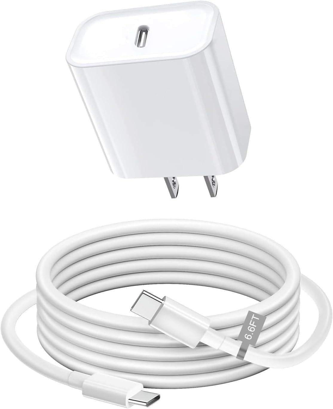 Phone Charger, Cube Phone Charger Travel 2Pack 6FT Lightning Cable Cord Quick Fast Charging Cord USB Wall Chargers Travel Plug Adapter For Phone 16 15 14 13 12 11 X 8 Plus XR XS Max 7 SE IPad, Airpods
